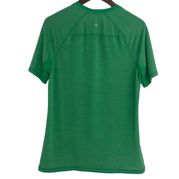 Lululemon T Shirt Large L Mens Green Short Sleeve Crew Neck - Picture 2 of 3